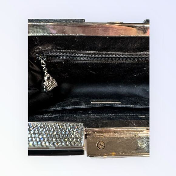 Judith Leiber Jeweled Satin Clutch - Picture 9 of 11